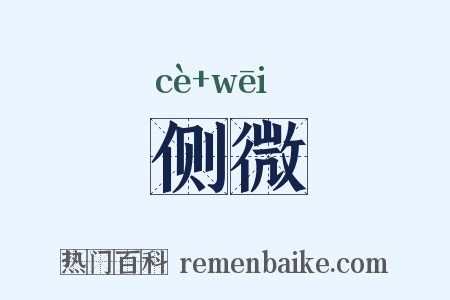 侧微是什么意思的图片